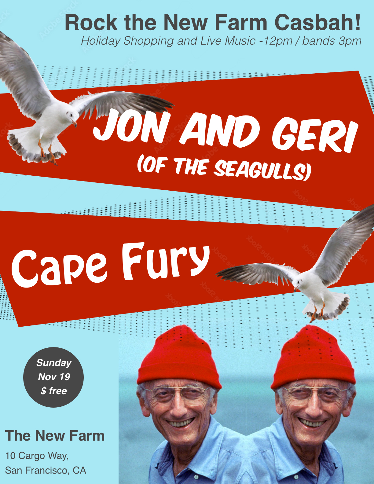 Show poster: Cape Fury at the New Farm